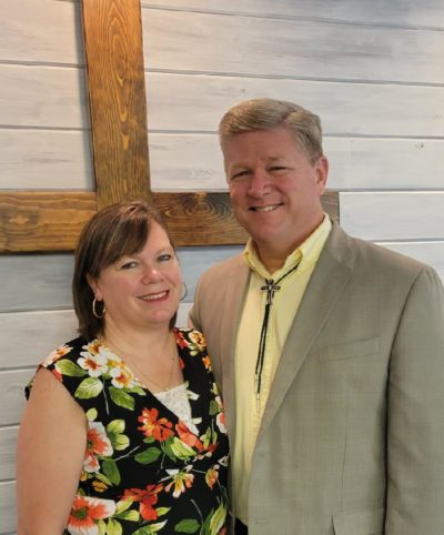 Photograph of pastor Eikenberry and his wife Kenna.